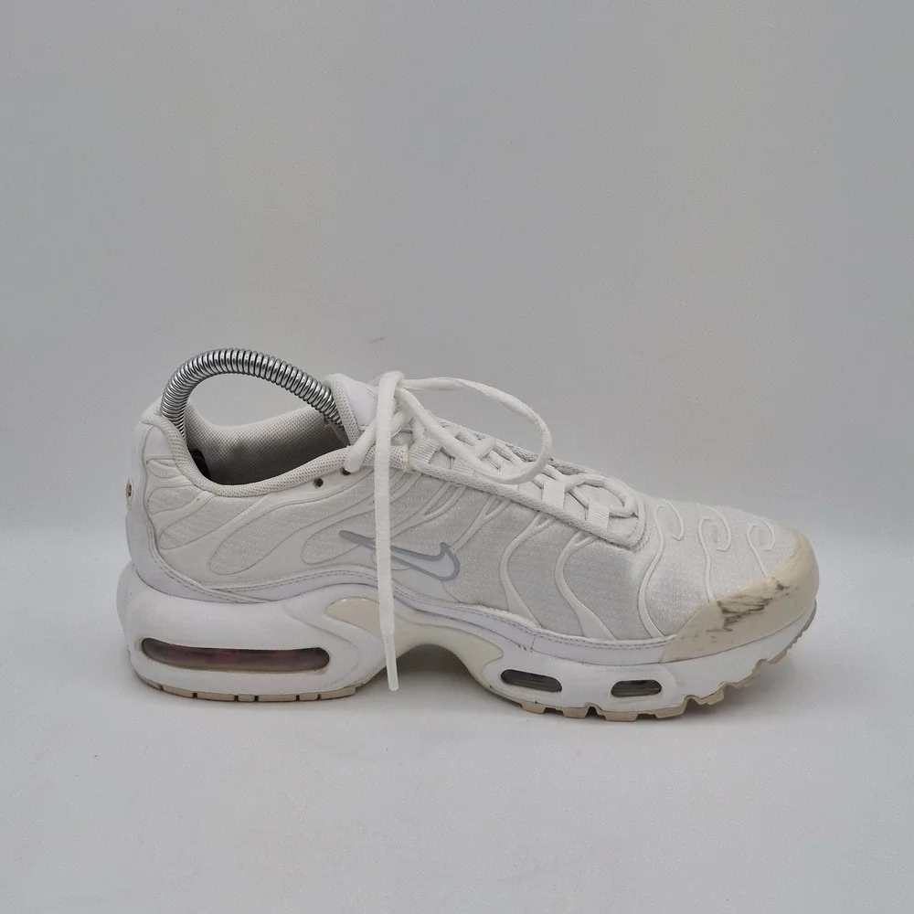 Nike Air Max Plus Shoes Youth Size 6.5Y‎ White Tn Running Sneakers CW7044-100